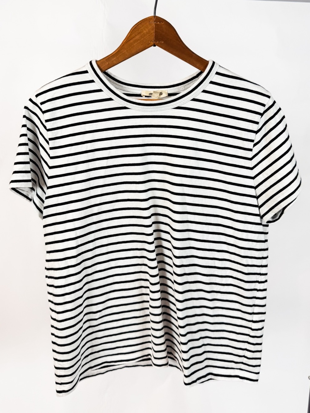Madewell Stripe Perfect Cotton
Crewneck Top/Size M/Like New/Worn Once